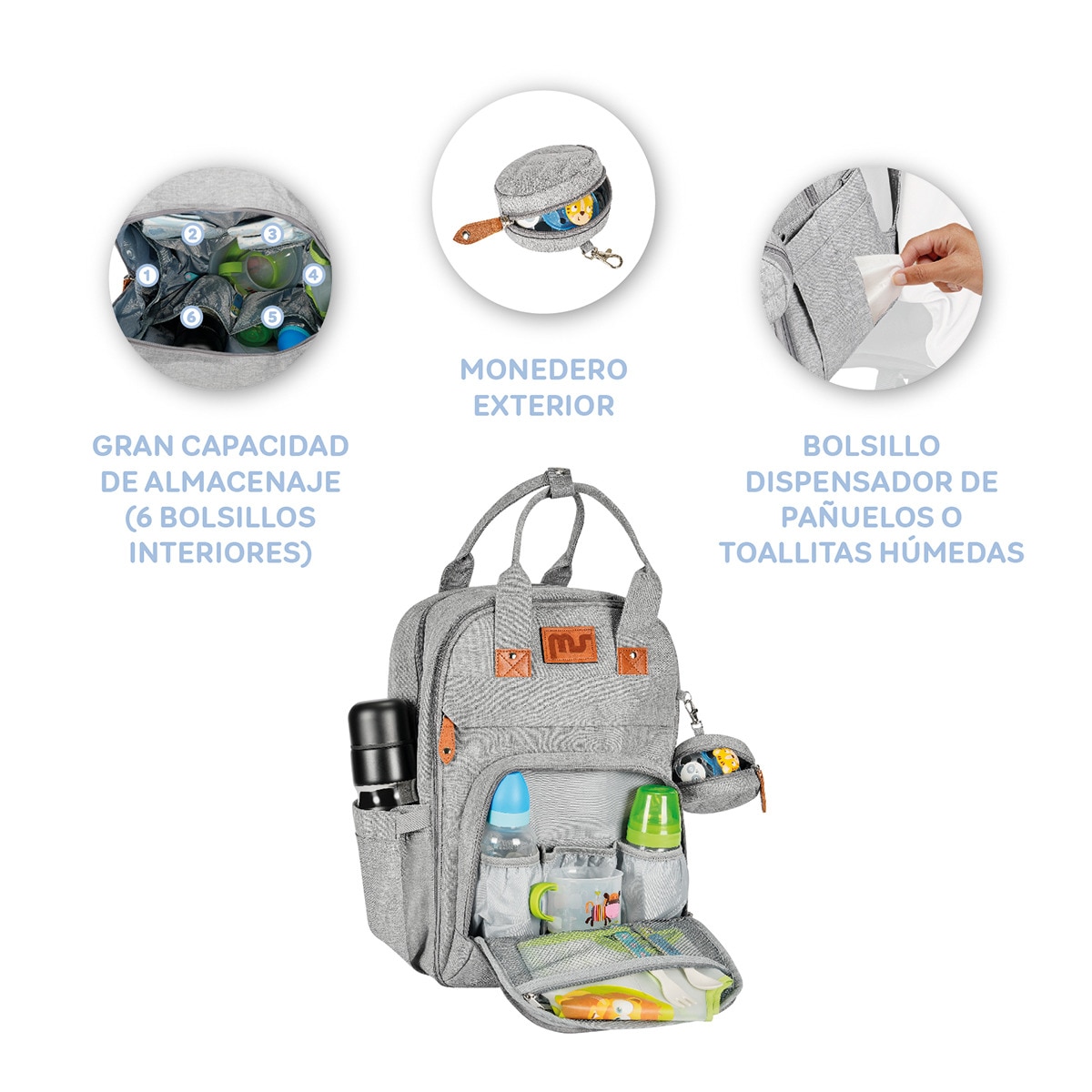 Mochila Storage Gris-12