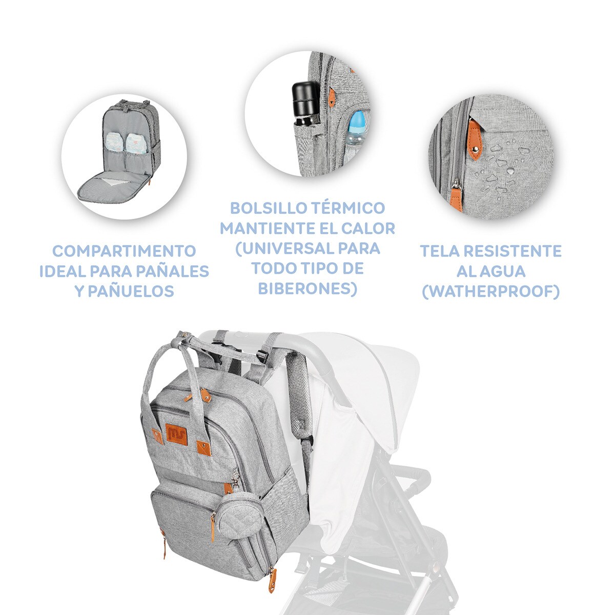 Mochila Storage Gris-11