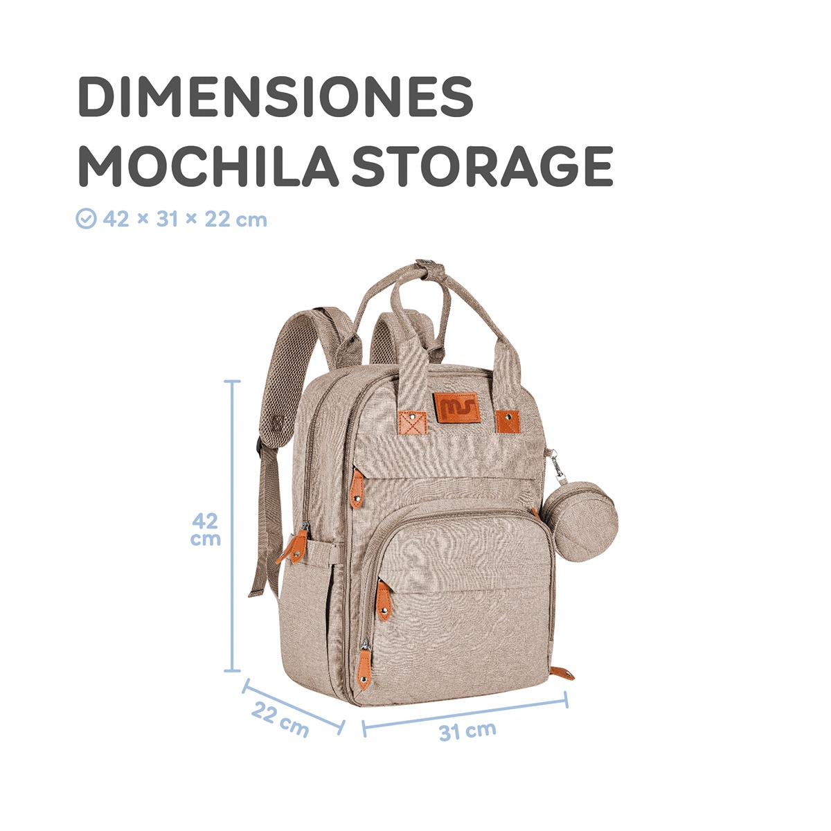Mochila Storage Marrón-13