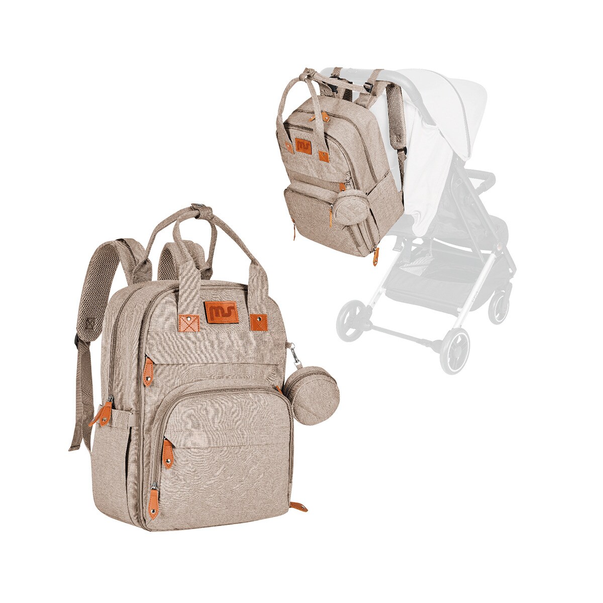 Mochila Storage Marrón-9