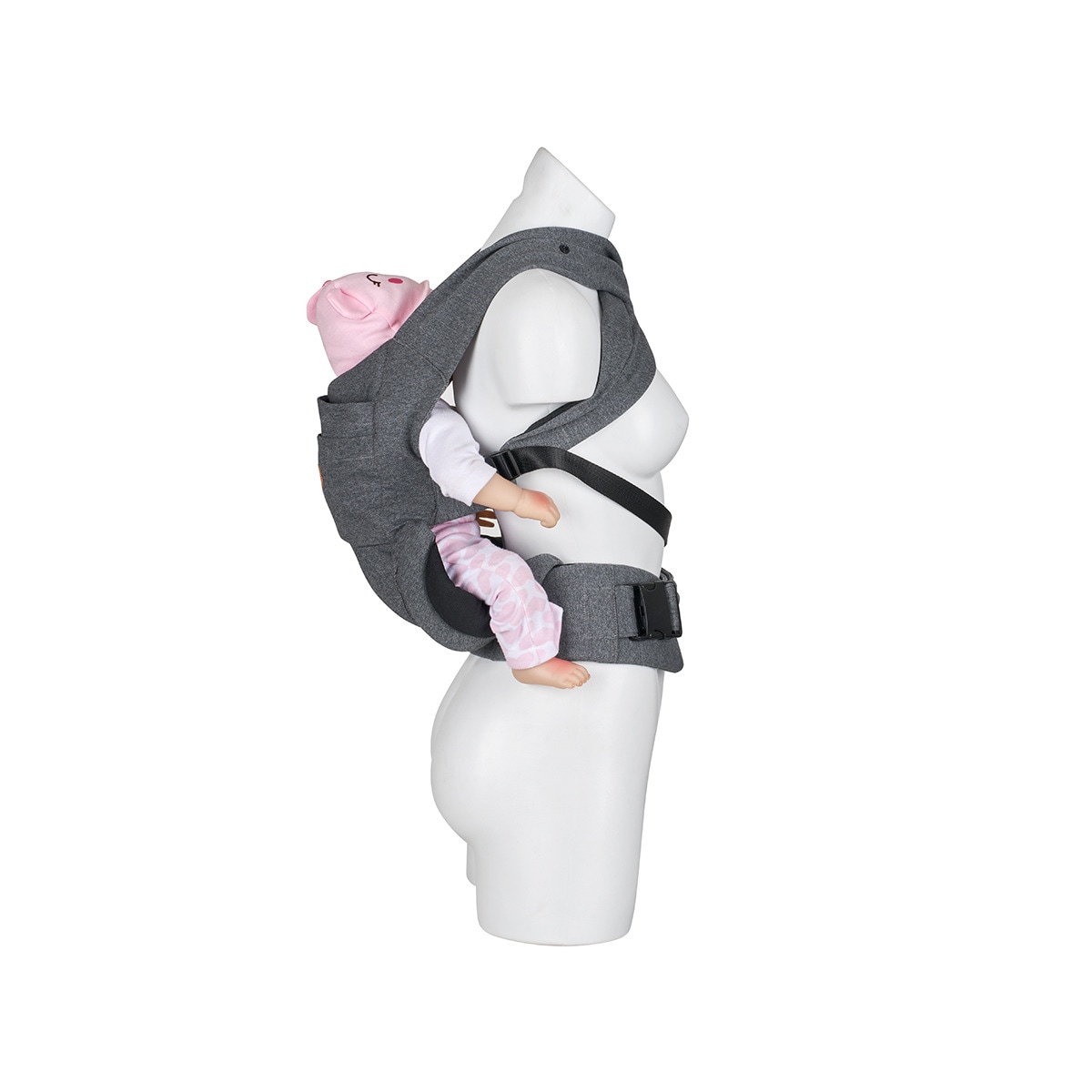 Mochila portabebe Kowari Gris-3