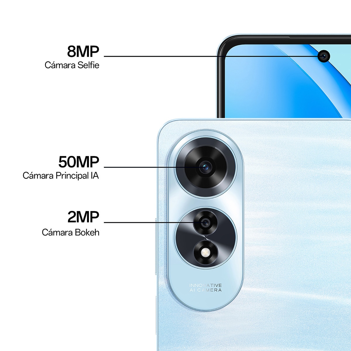 Oppo A60 8 GB + 256 GB móvil libre Azul-9
