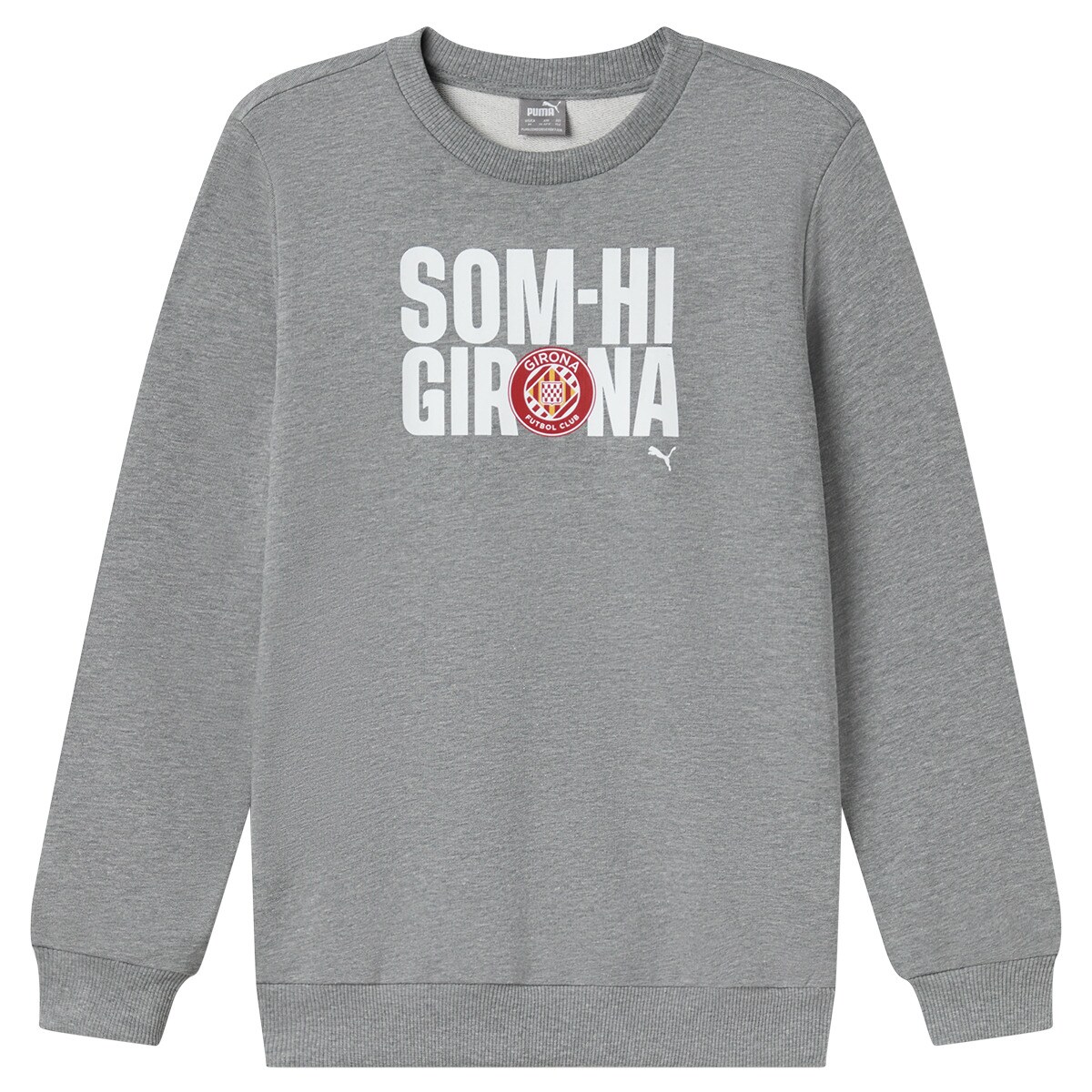 Sweatshirt de Criança SOM-HI Crew Jr Girona FC Cinzento-1