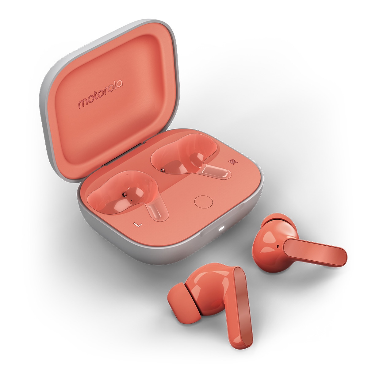 Auriculares True Wireless Motorola Moto Buds Peach Pink con - Main Image