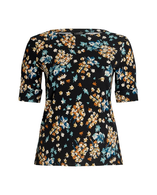 Imagen 0 de Camiseta de mujer con flores