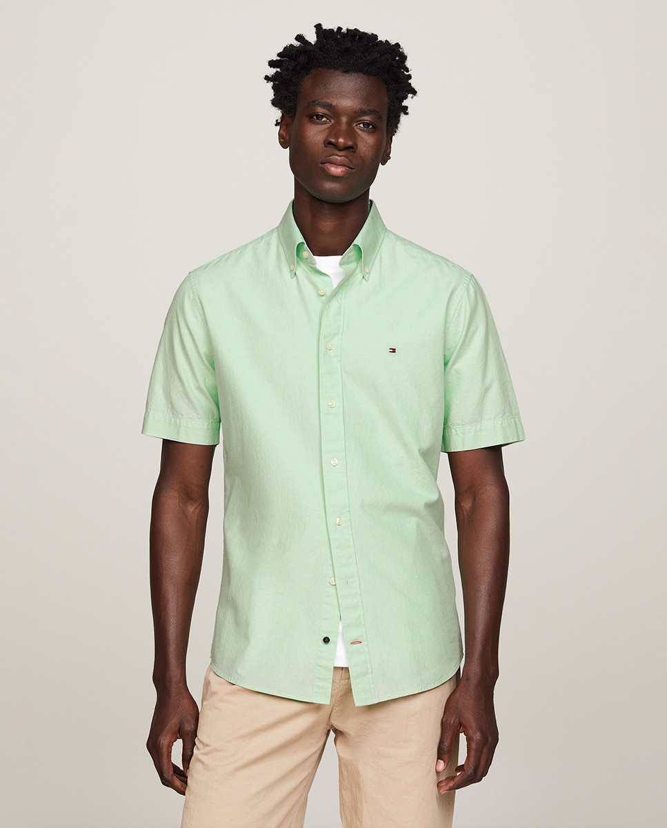 Camisa Hombre Verano COOFANDY Camisa De Vestir Para Hombre, Sin Arrugas,  Con Lunares, Manga Corta, Con Botones, Camisas Casuales De Negocios, Verde  Militar Camisa De Verano Hombre, image size:967x1200