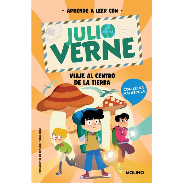 Imagen 0 de Aprende a leer con Julio Verne - Viaje al centro de la Tierra: Con letra MAYÚSCULA  (Tapa blanda)
