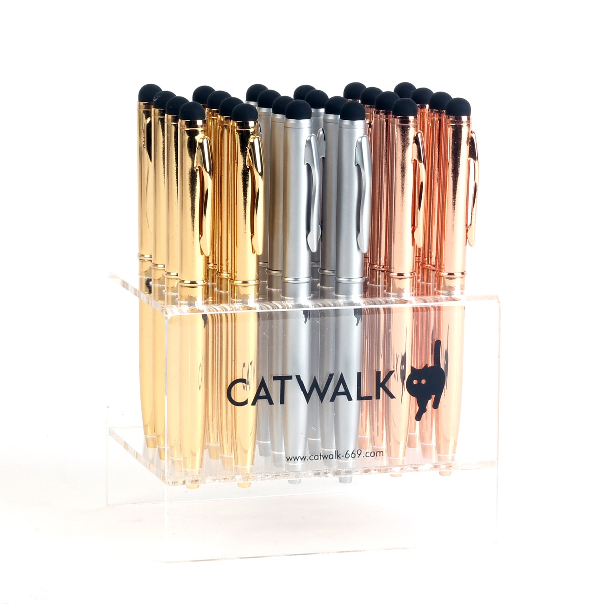 Esferográfica com ponteiro tátil Catwalk-669 Metal 1