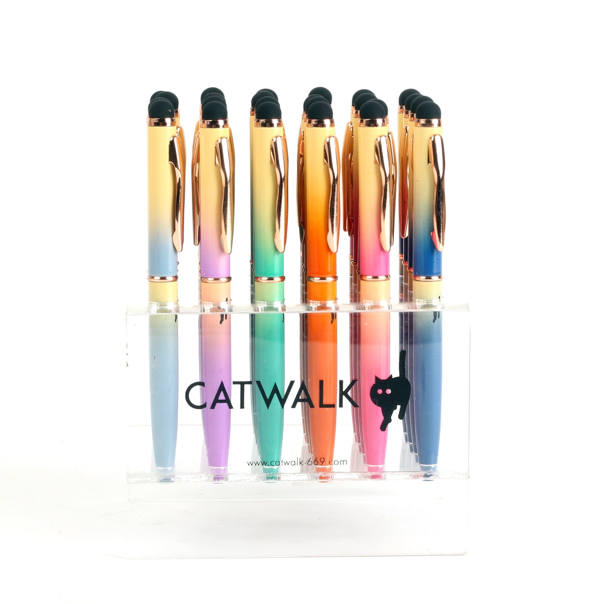 Esferográfica com ponteiro tátil Catwalk-669 Fade 1