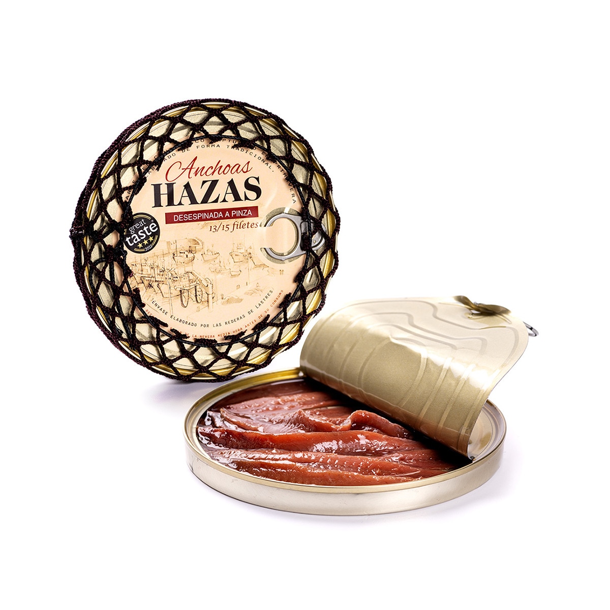 Anchoas despinadas del Cantábrico en aceite de oliva 13-15 filetes Hazas 2