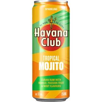 Tropical Mojito ron con mango, fruta de la pasión y menta lata 25 cl - Havana Club
