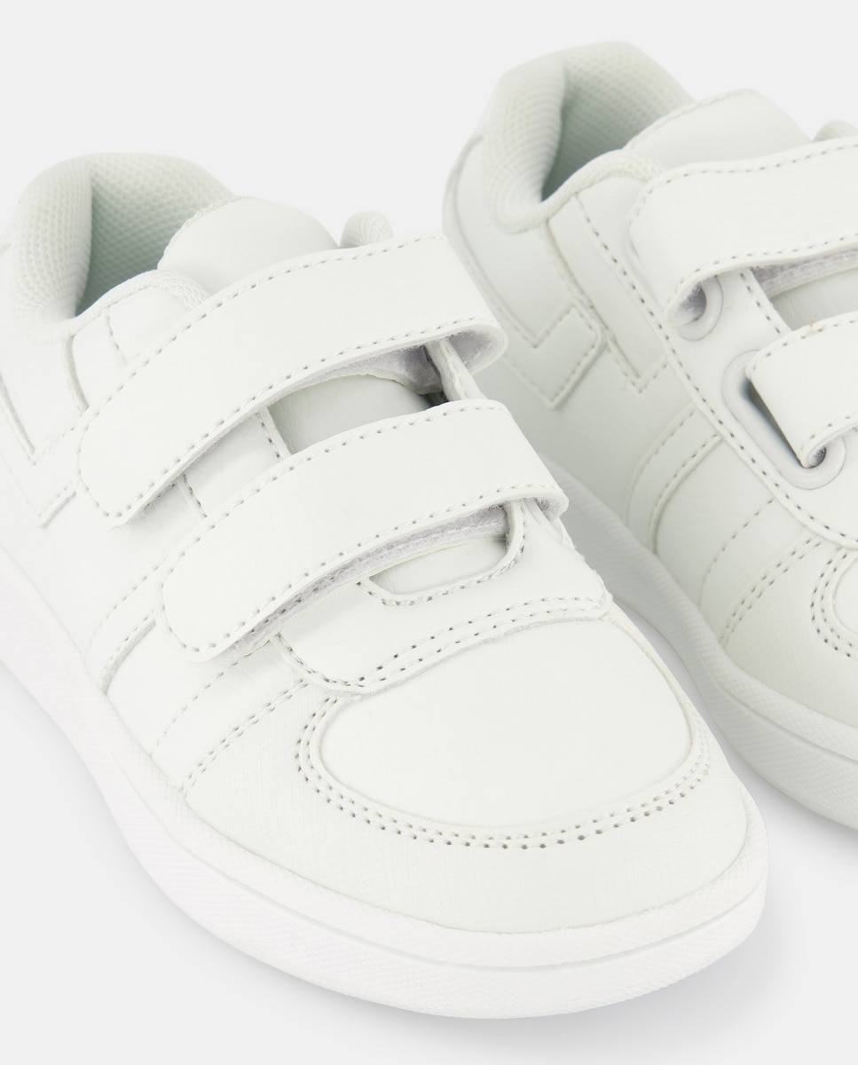 Deportivo de Bebés cierre adherente Blanco-5