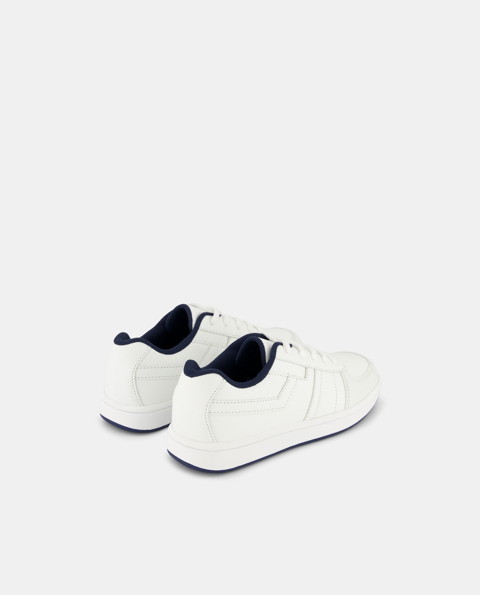 Deportivo de Infantil con cordones puntera Azul marino-3