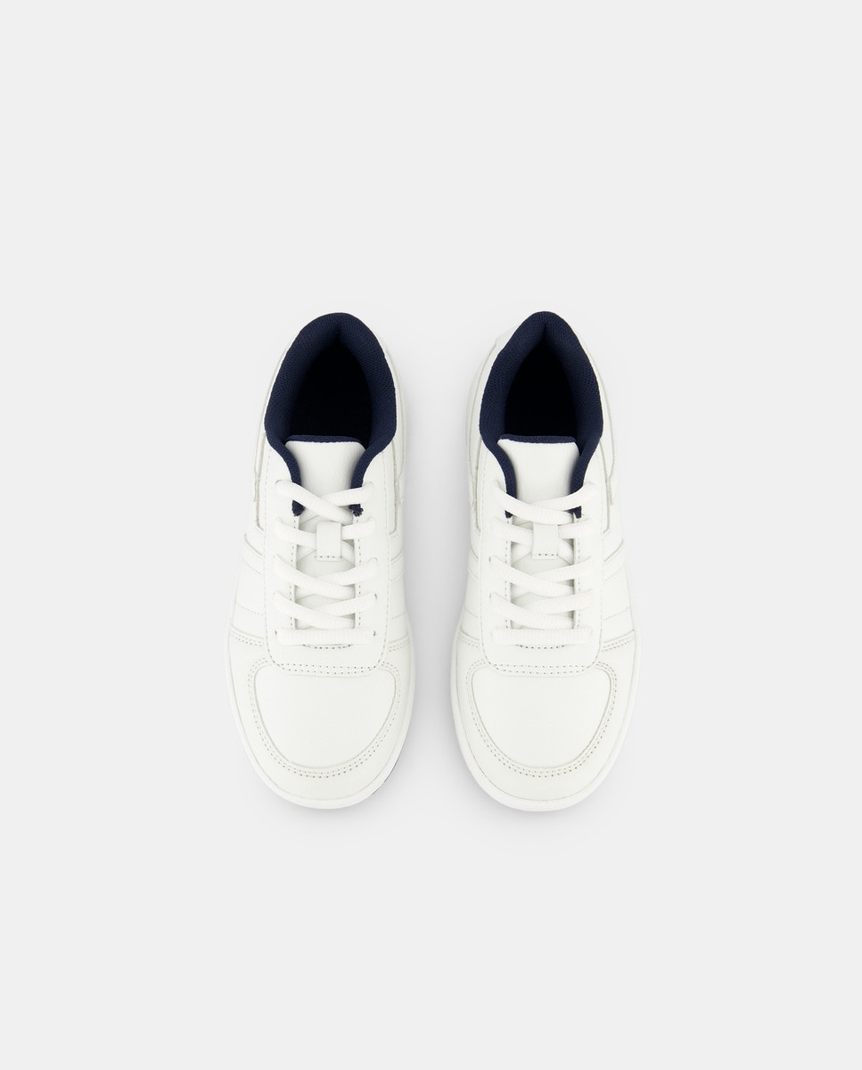 Deportivo de Infantil con cordones puntera Azul marino-4