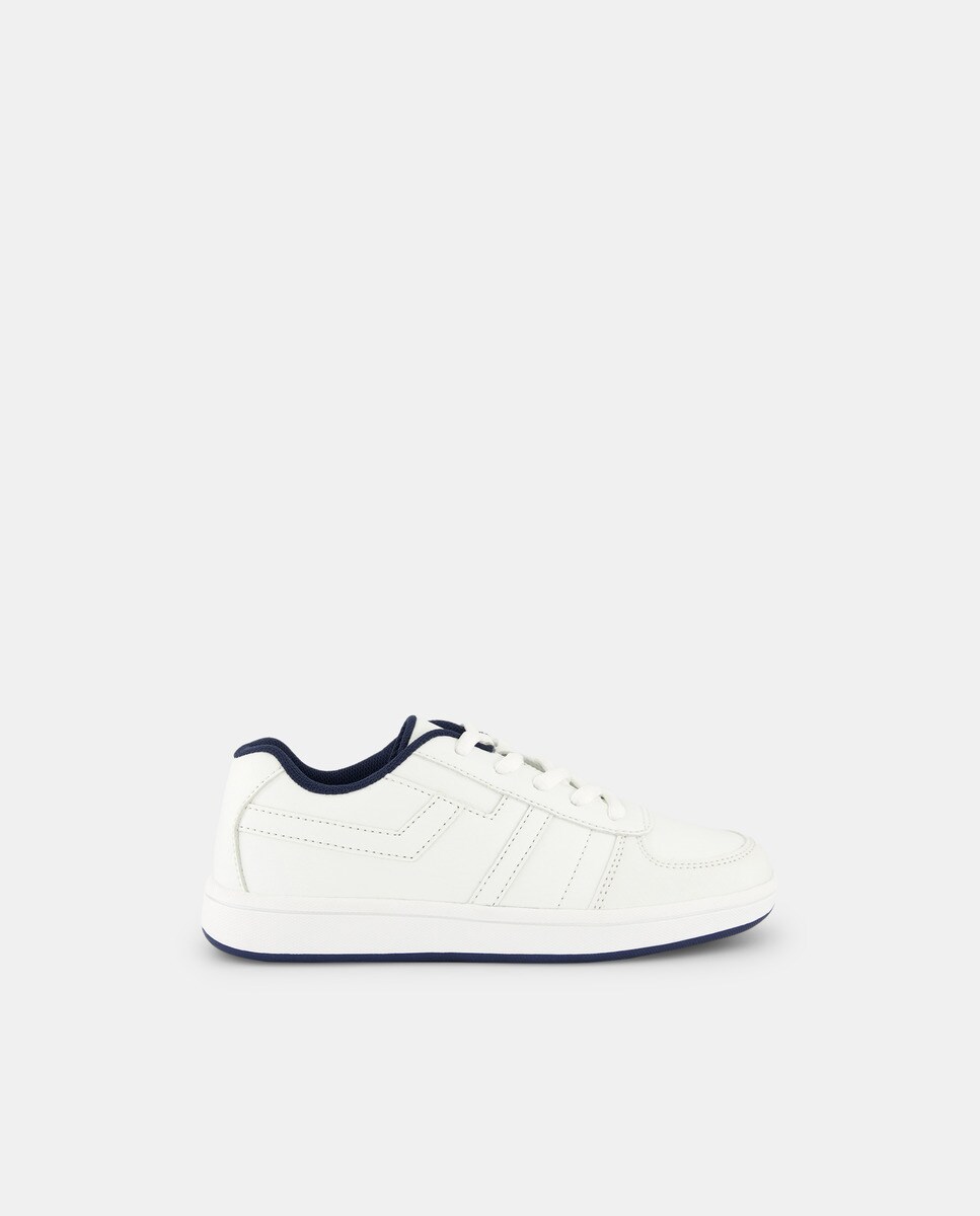 Deportivo de Infantil con cordones puntera Azul marino-1