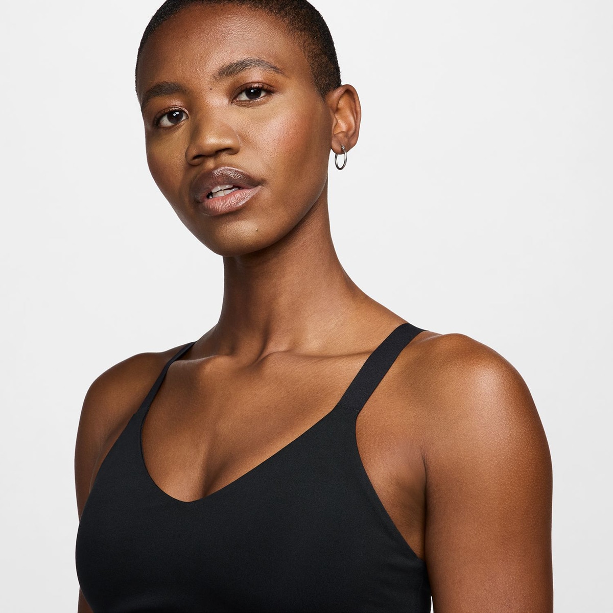 Top de Mulher Indy Medium Support Preto / Branco-3