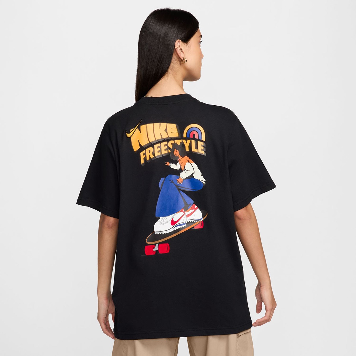 T-shirt de mulher Sportswear Nike Preto-2