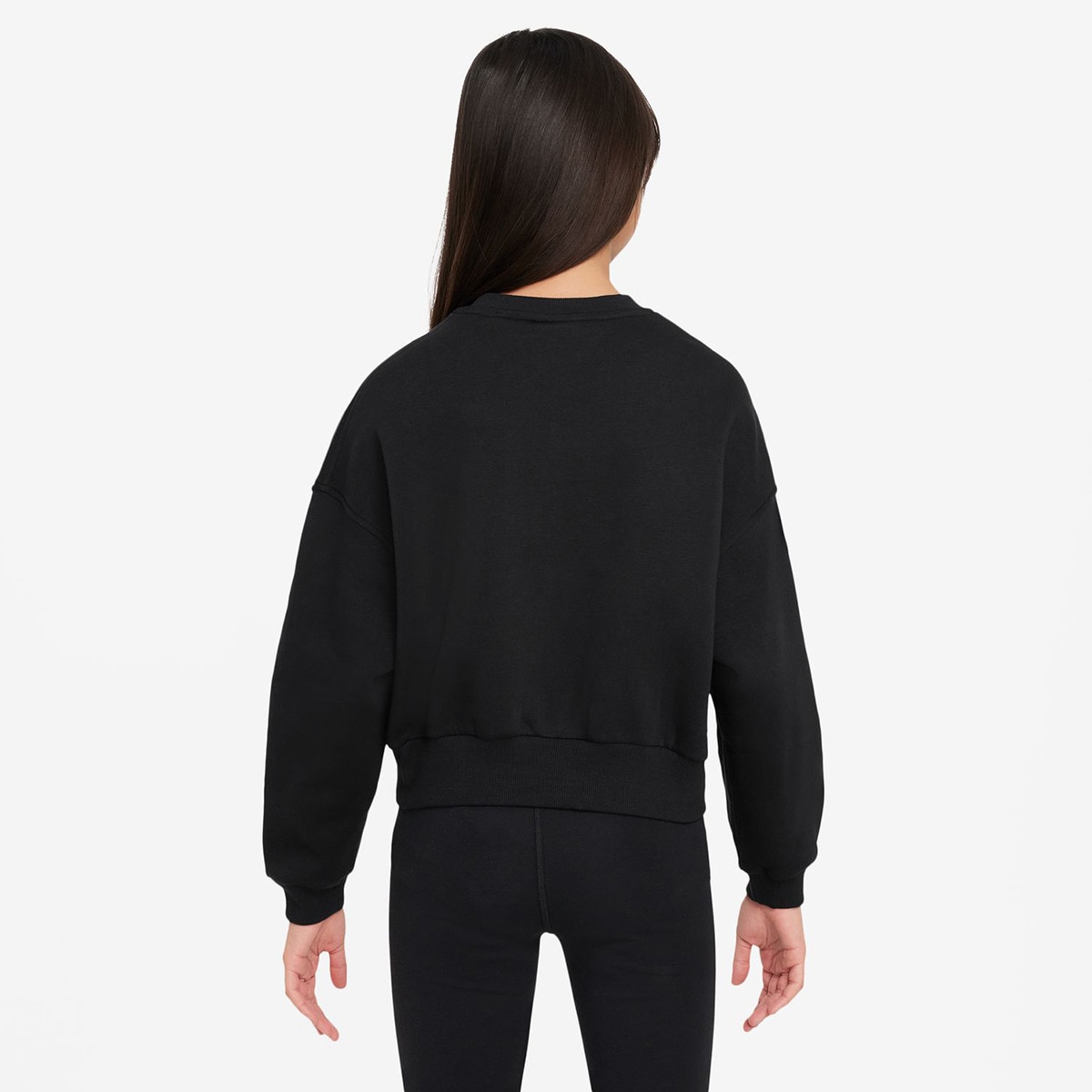 Sweatshirt de menina Sportswear Club Fleece Nike Preto-2