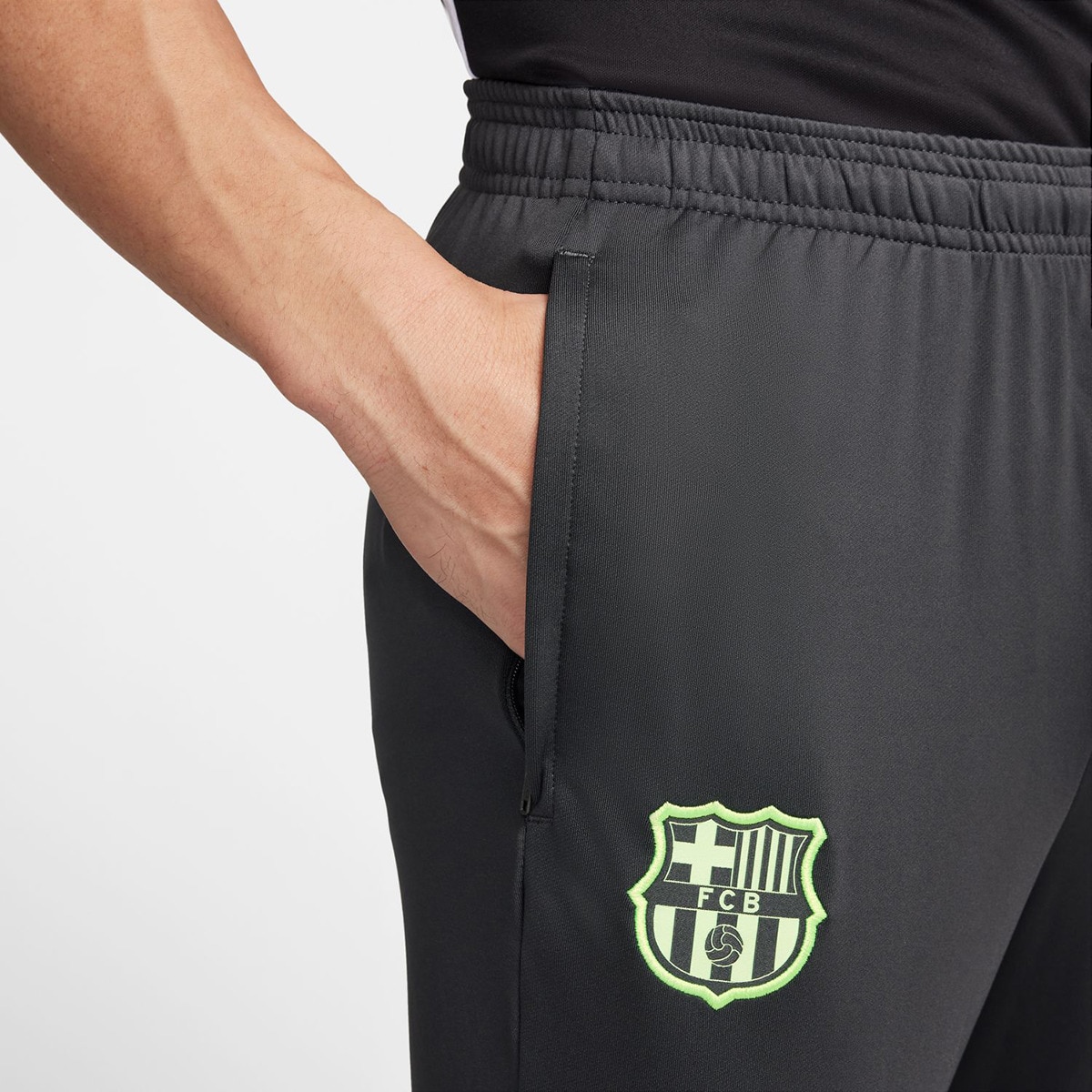 Calções de Homem FC Barcelona 2024-2025 Strike Third Cinzento-6