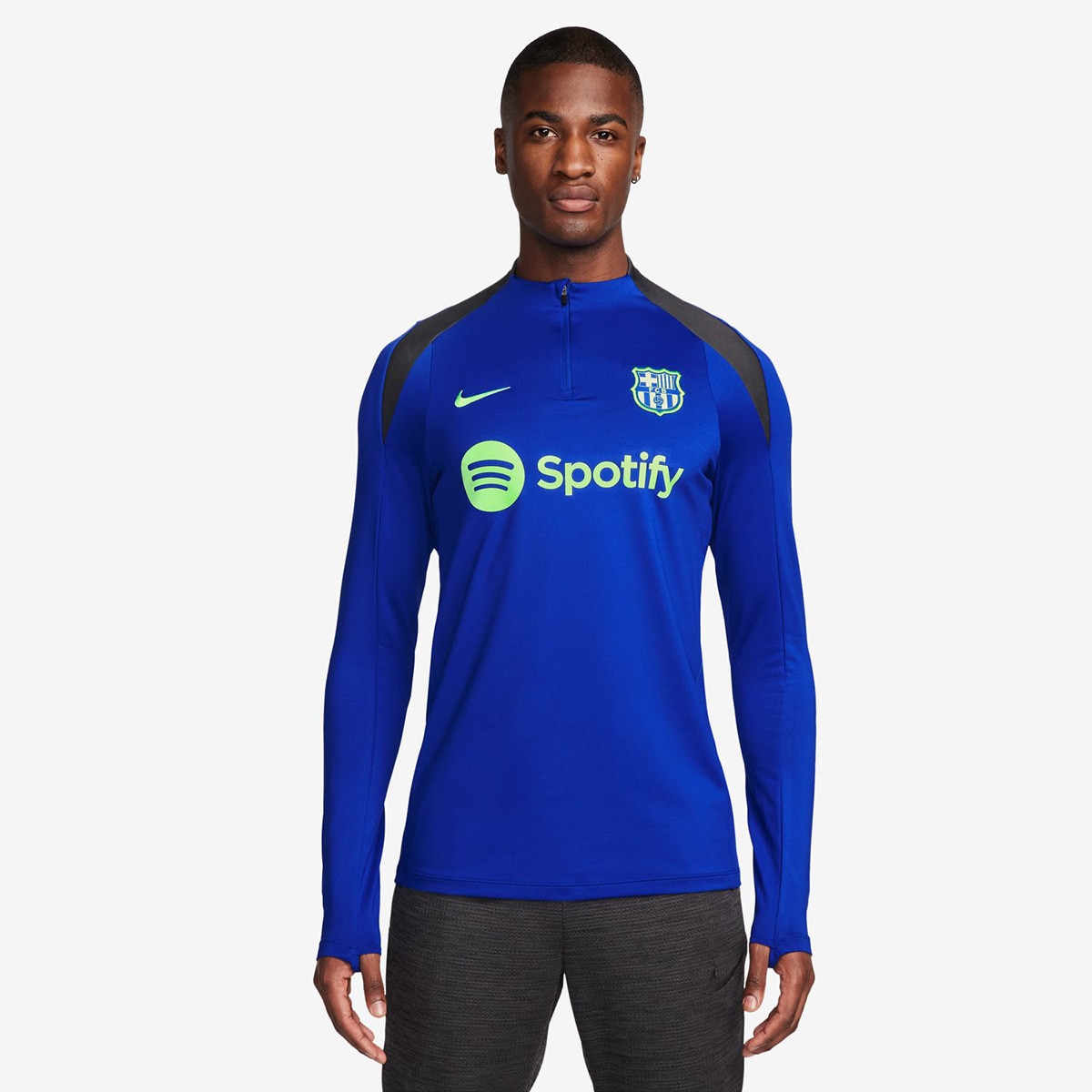 T-shirt de Homem FC Barcelona 2024-2025 Strike Third Azul-1