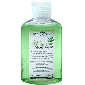 Gel Desinfectante com Aloe Vera embalagem 100 ml - Margem