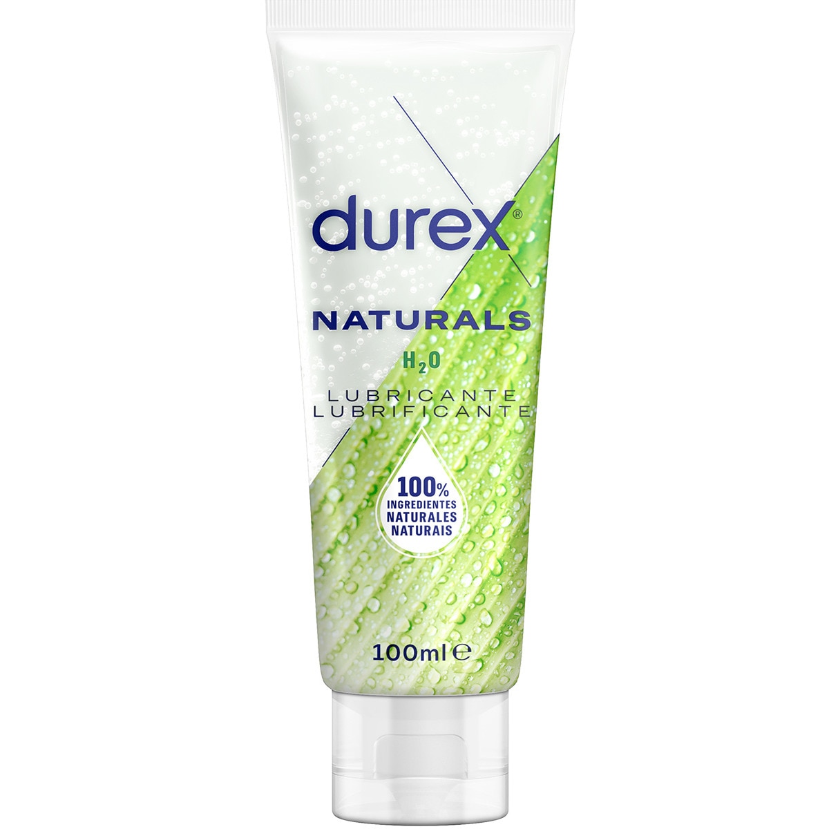 Lubrificante H2O Naturals embalagem 100 ml