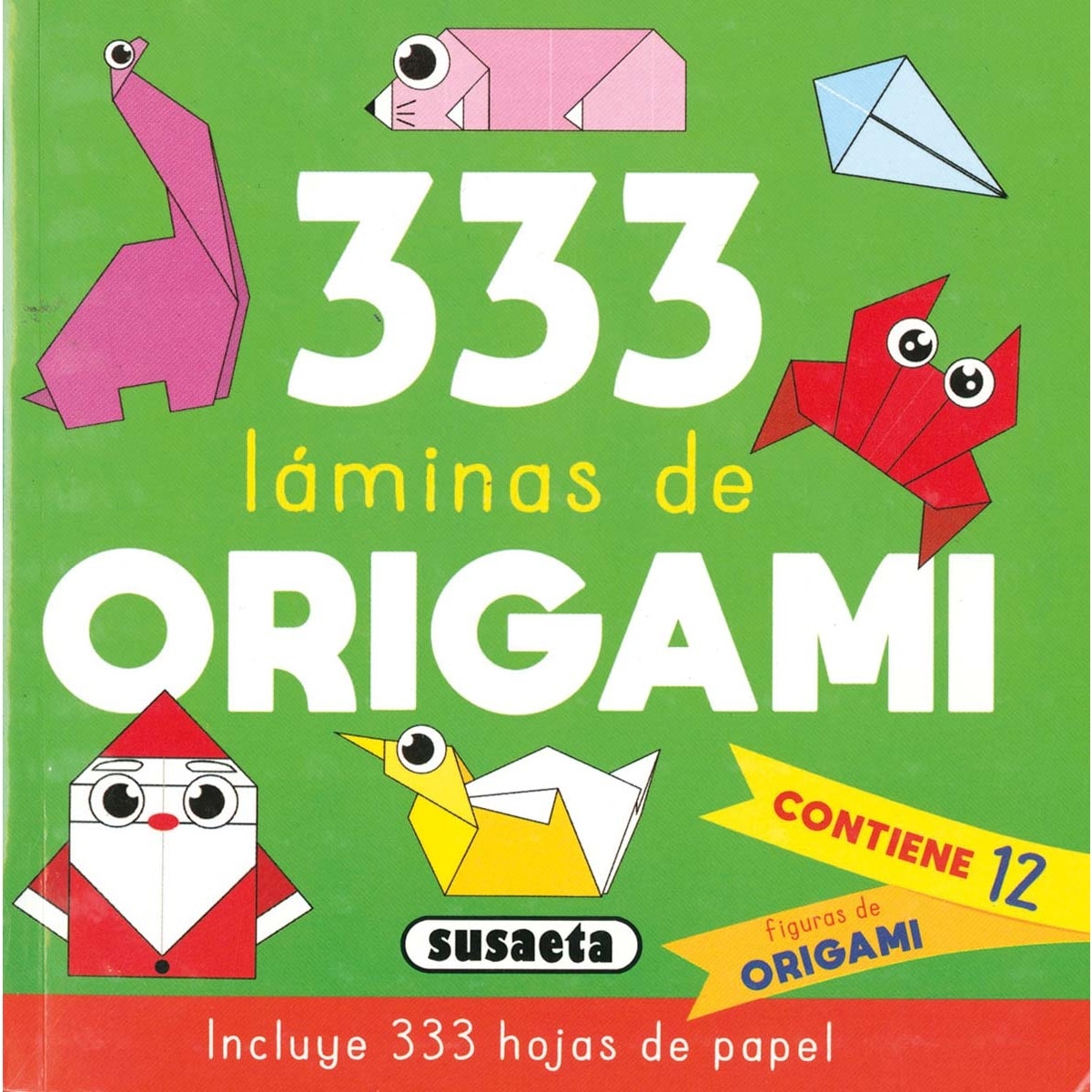 333 Láminas de origami verde (Capa mole) 1