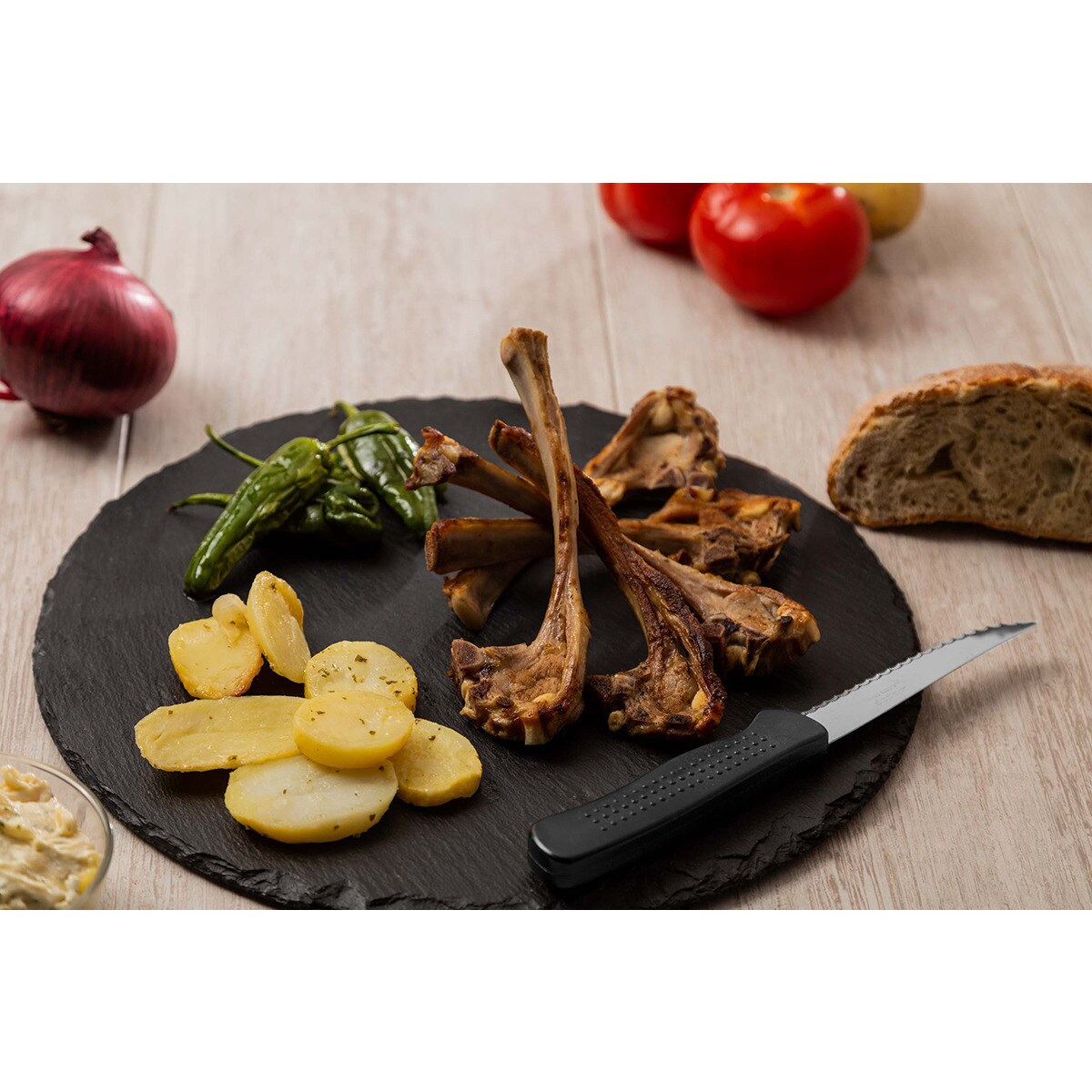 Cuchillo de mesa Arcos Negro-5