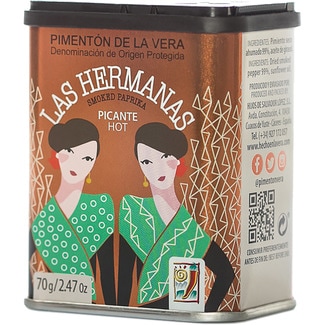 pimentón ahumado dulce de la Vera DOP Pimentón de la Vera lata 70 g - Las Hermanas
