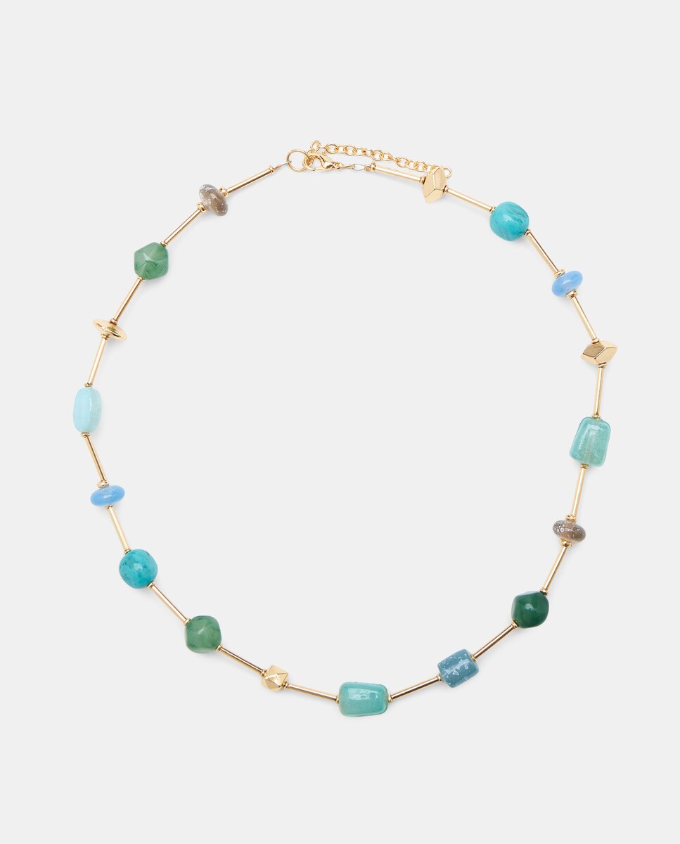 Colar com Cristais 390 Ouro-1