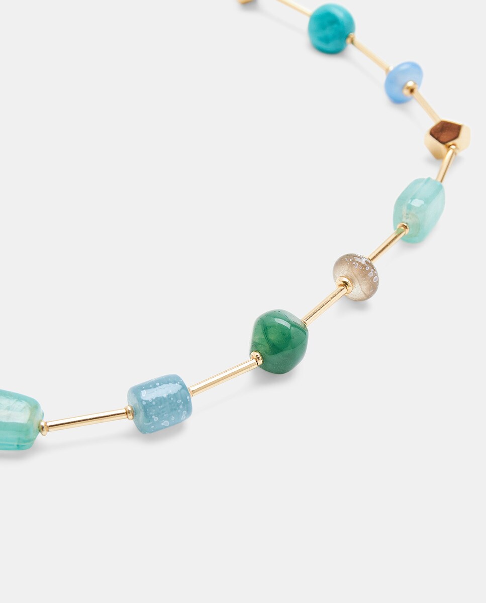 Colar com Cristais 390 Ouro-2