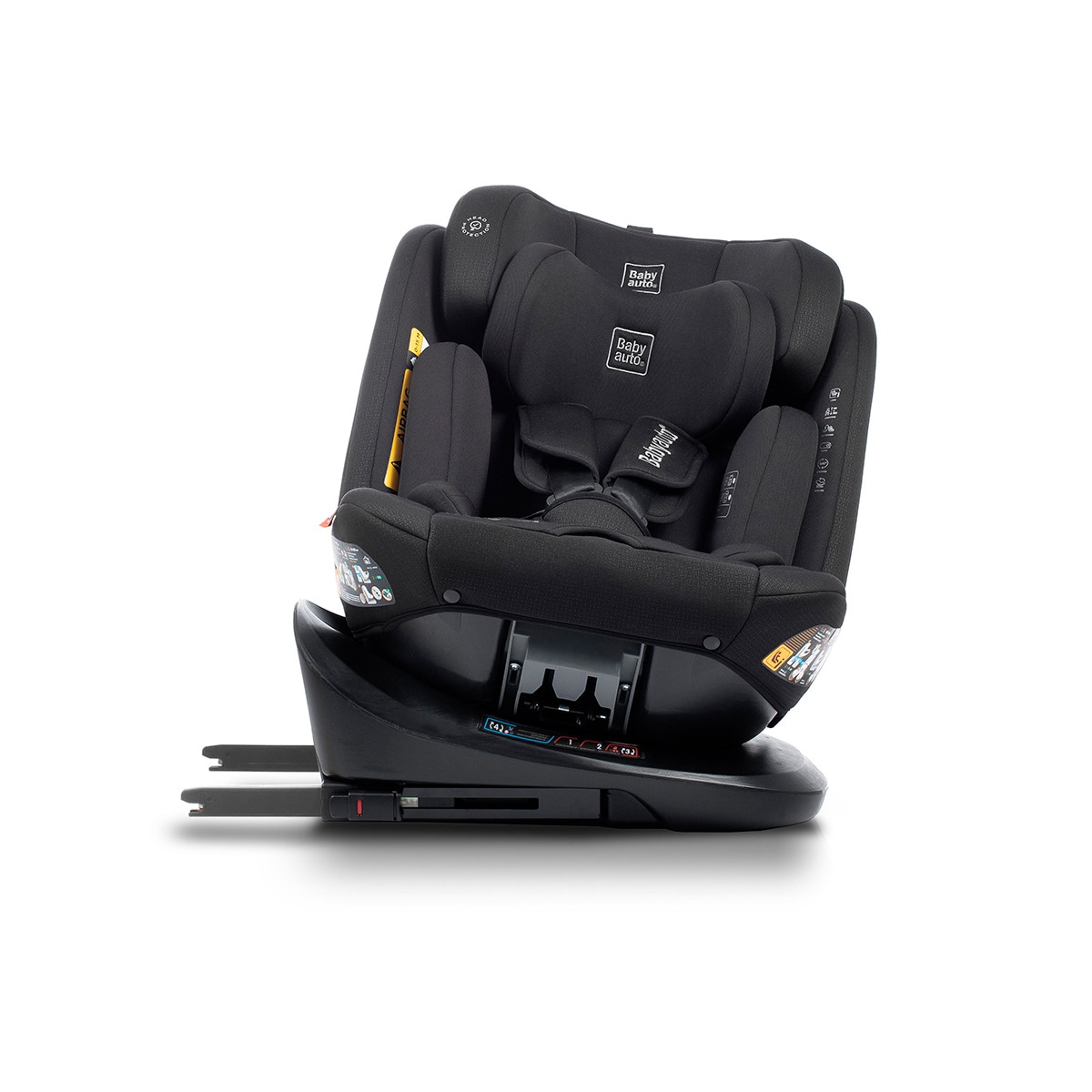 Silla de coche Sri I-Size Cario Ifix Giratoria 360º (40-150cm) Negro-7
