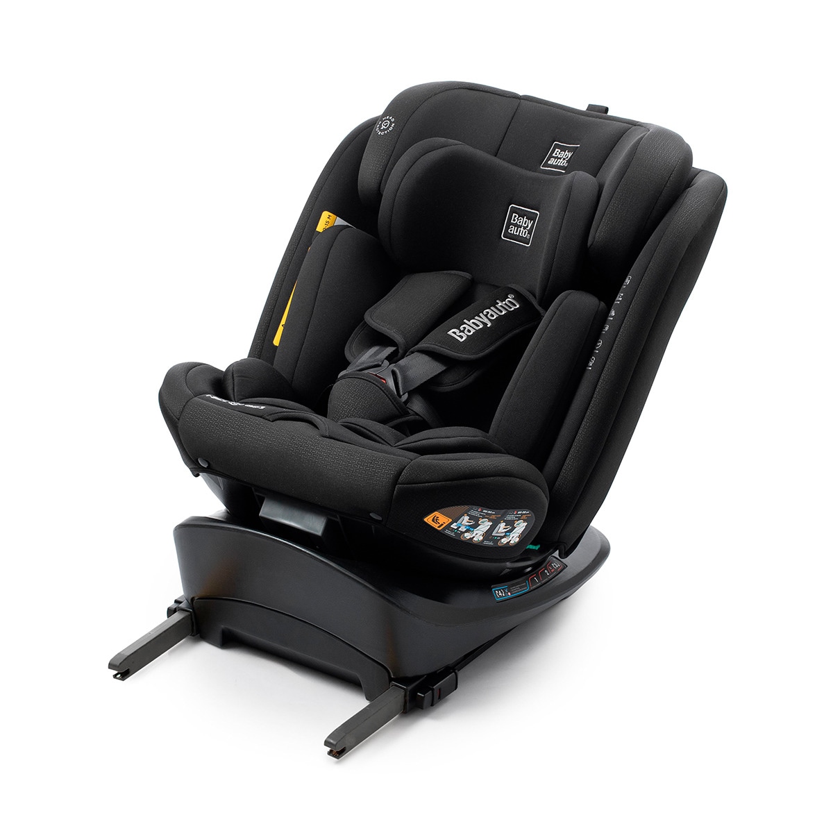 Silla de coche Sri I-Size Cario Ifix Giratoria 360º (40-150cm) Negro-5