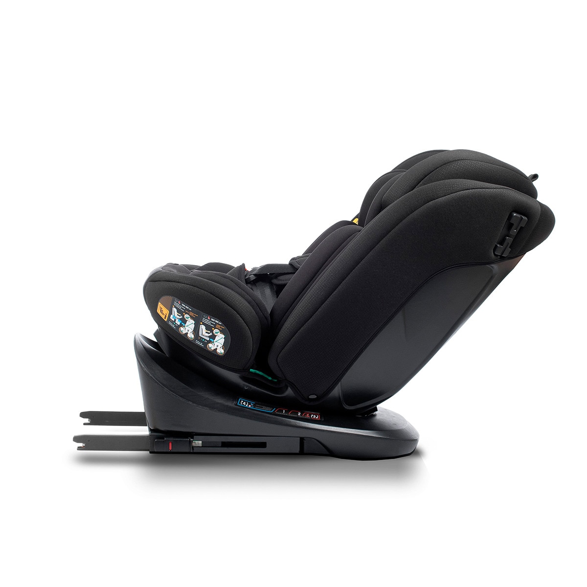 Silla de coche Sri I-Size Cario Ifix Giratoria 360º (40-150cm) Negro-6
