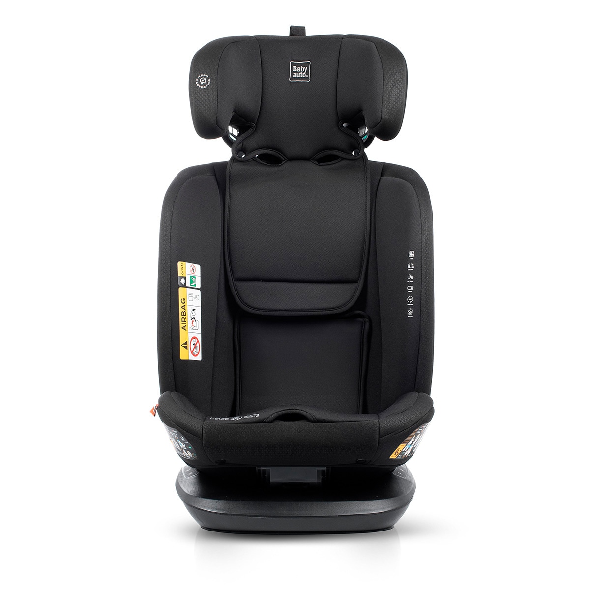 Silla de coche Sri I-Size Cario Ifix Giratoria 360º (40-150cm) Negro-11