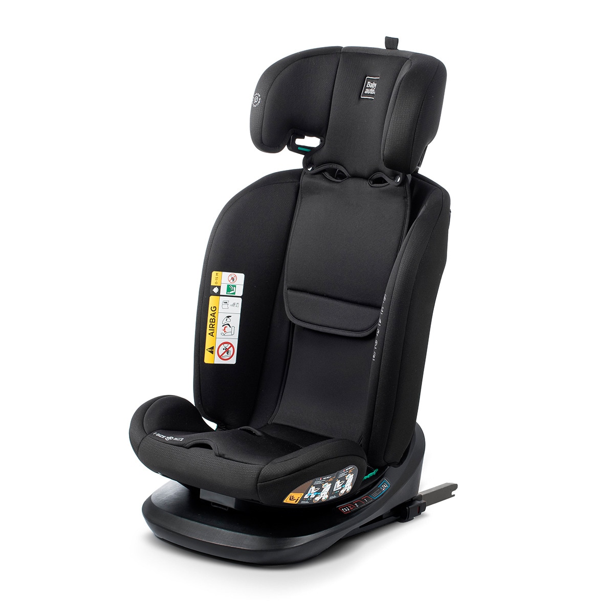 Silla de coche Sri I-Size Cario Ifix Giratoria 360º (40-150cm) Negro-10