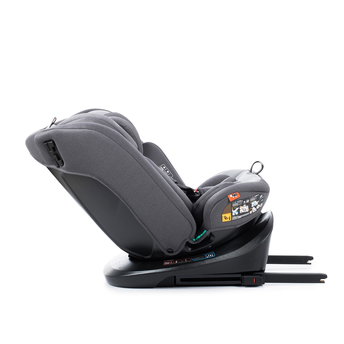 Silla de coche Sri I-Size Cario Ifix Giratoria 360º (40-150cm) Antracita-8
