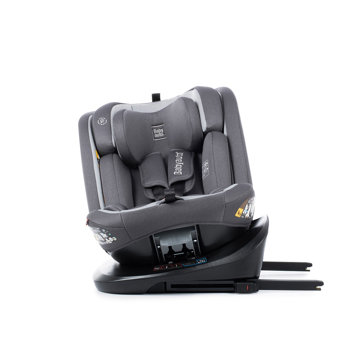 Silla de coche Sri I-Size Cario Ifix Giratoria 360º (40-150cm) Antracita-7