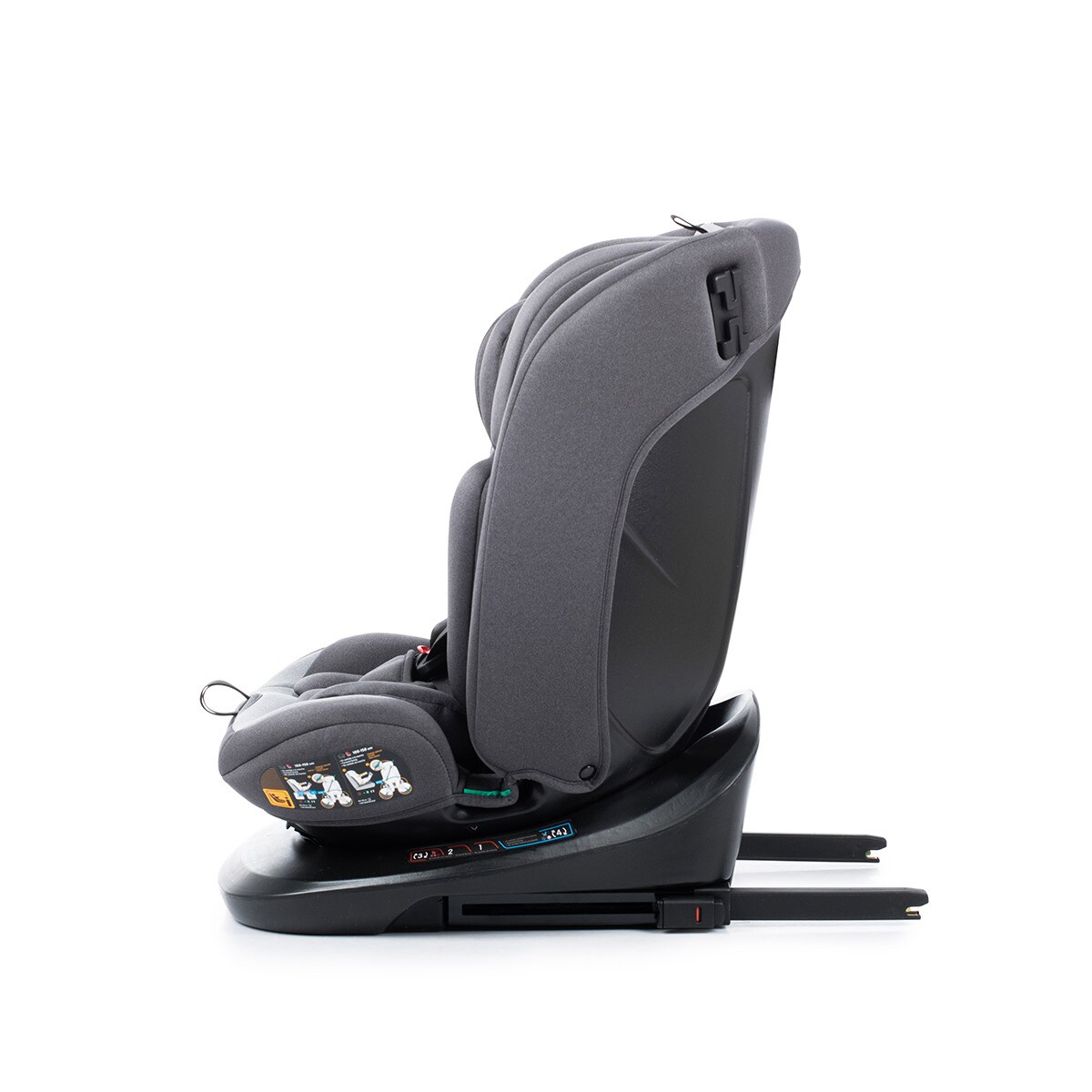 Silla de coche Sri I-Size Cario Ifix Giratoria 360º (40-150cm) Antracita-6