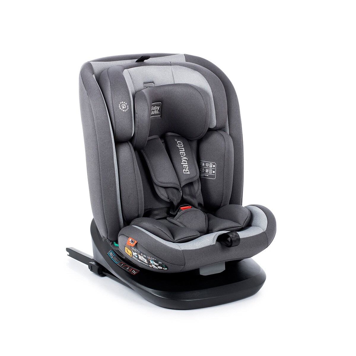 Silla de coche Sri I-Size Cario Ifix Giratoria 360º (40-150cm) Antracita-3