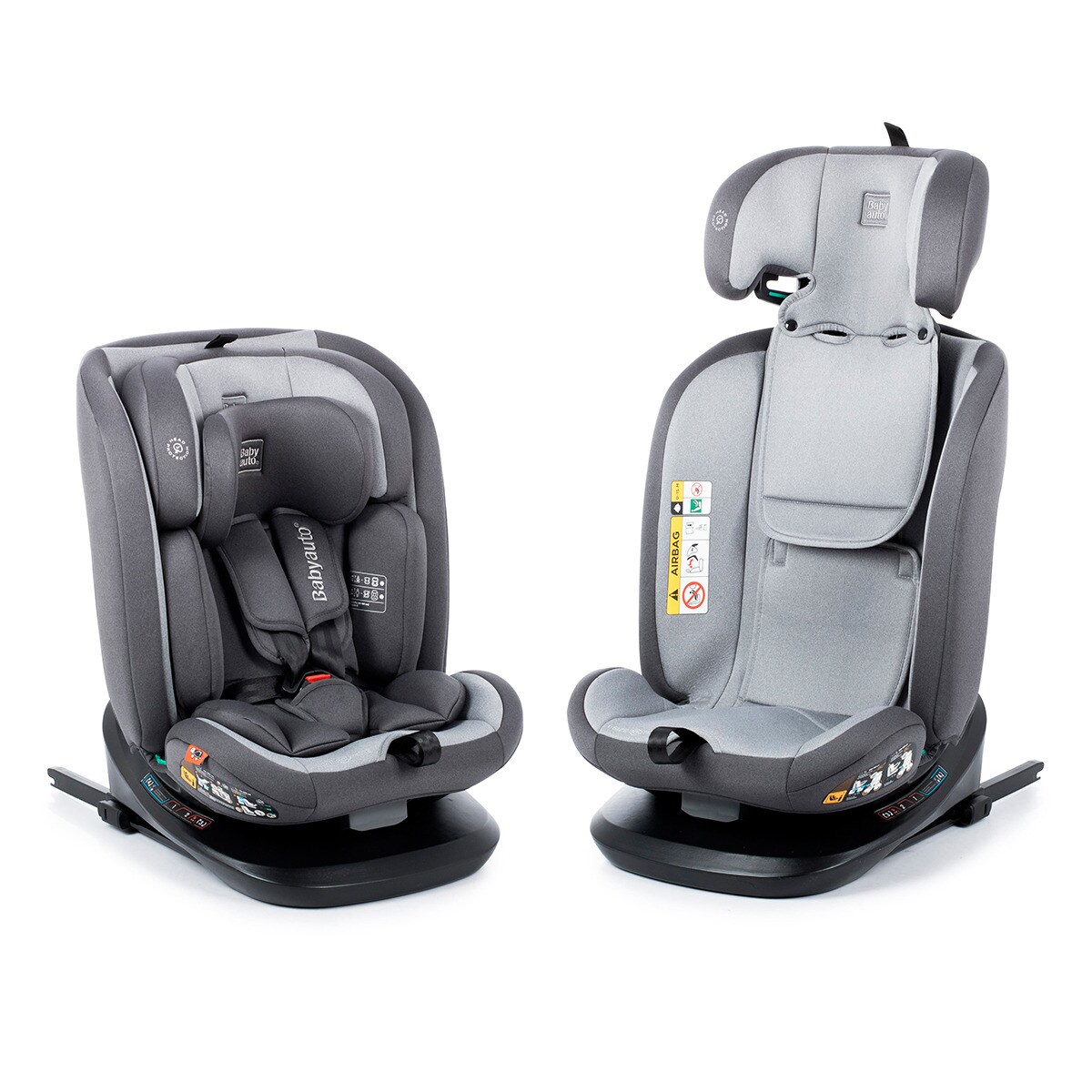 Silla de coche Sri I-Size Cario Ifix Giratoria 360º (40-150cm) Antracita-15