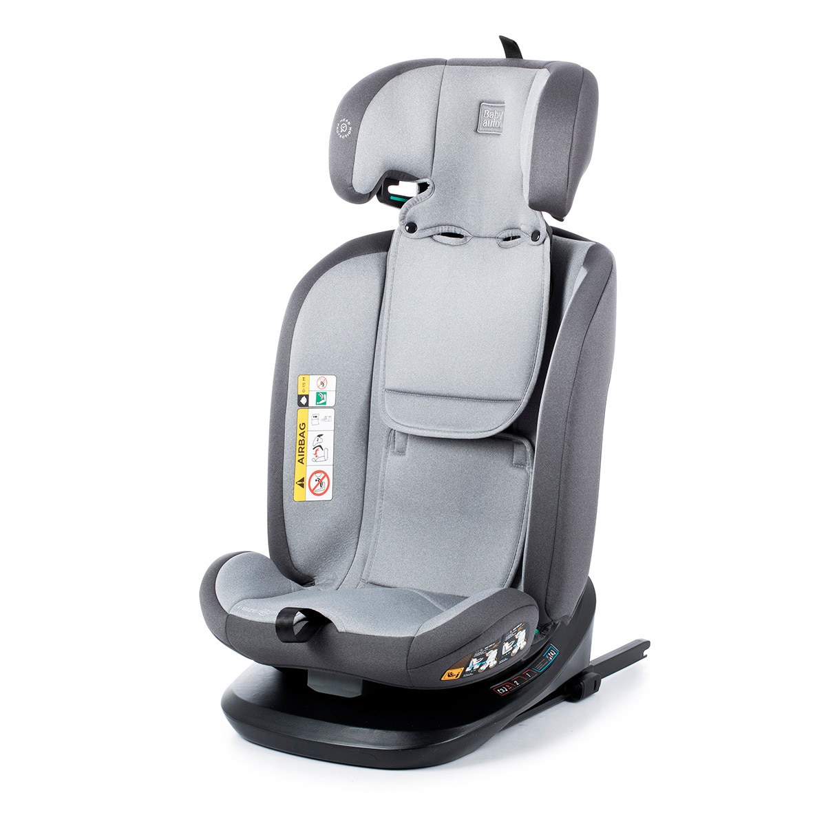 Silla de coche Sri I-Size Cario Ifix Giratoria 360º (40-150cm) Antracita-11