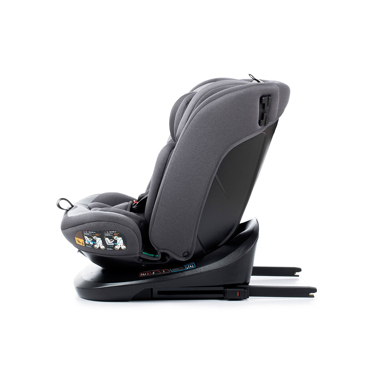 Silla de coche Sri I-Size Cario Ifix Giratoria 360º (40-150cm) Antracita-9