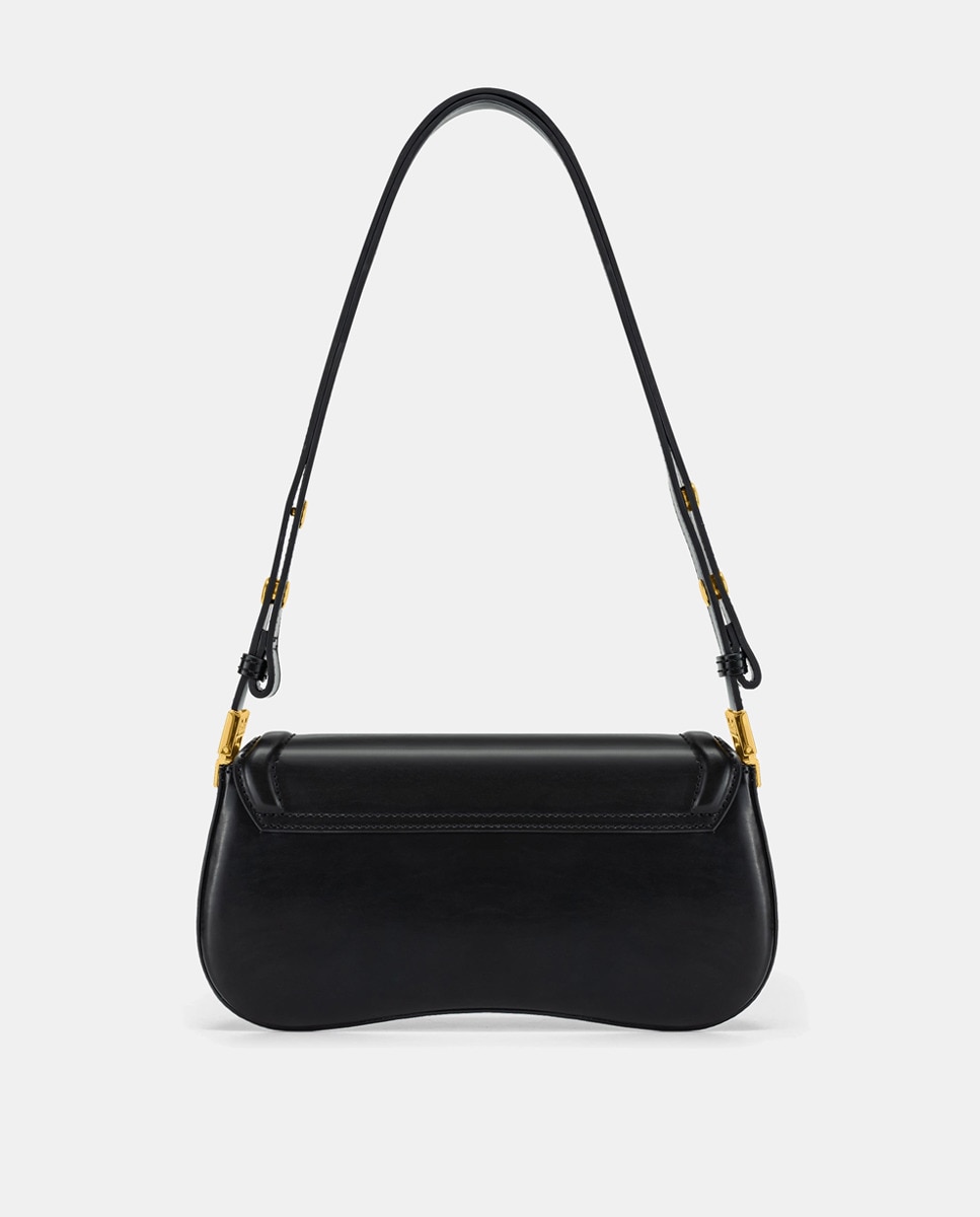 Mala de Ombro Modelo Joy - Preto Preto-7