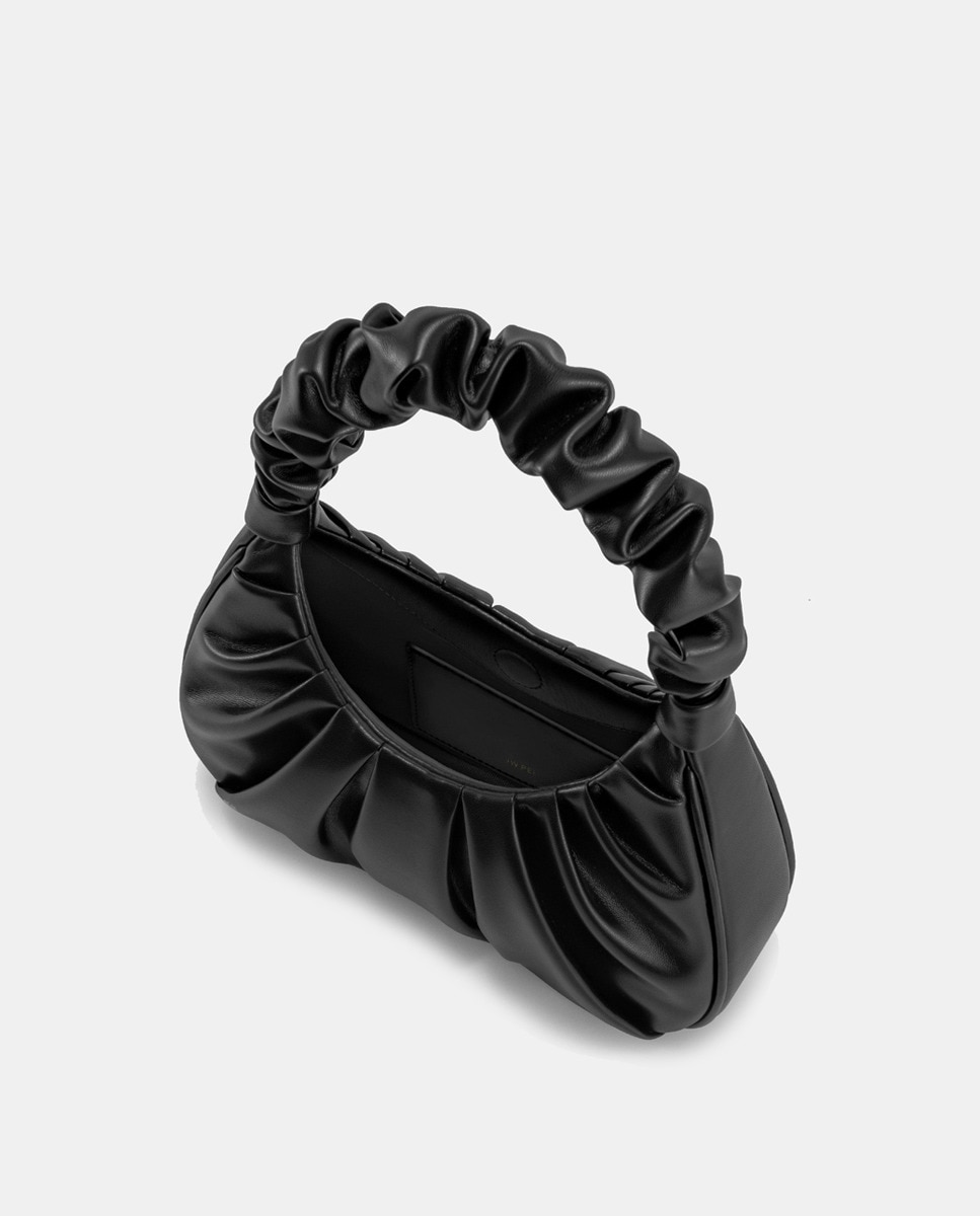 Mala de Mão Modelo Gabbi Estilo Hobo - Preto Preto-7
