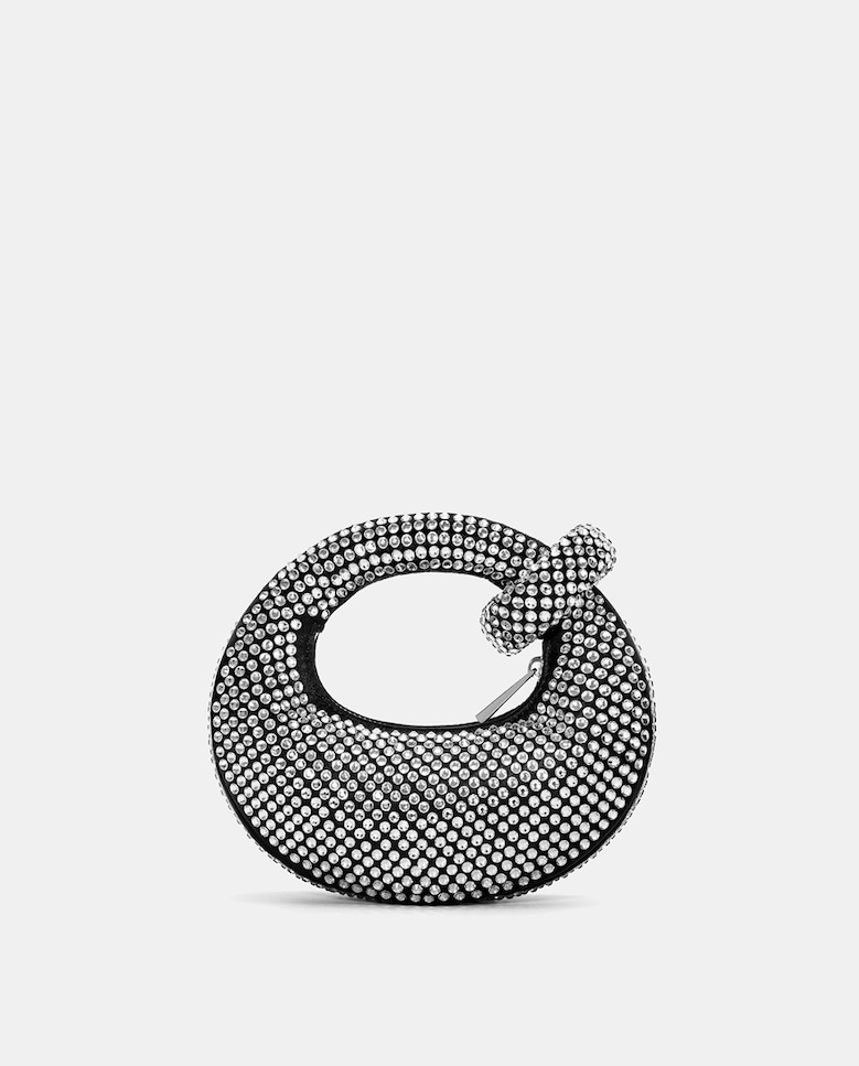 Mala de Mão Mini Abacus com Strass - Preto Preto-6