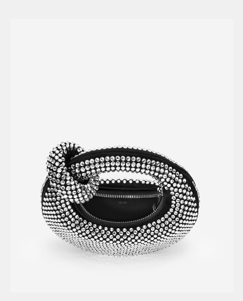 Mala de Mão Mini Abacus com Strass - Preto Preto-8