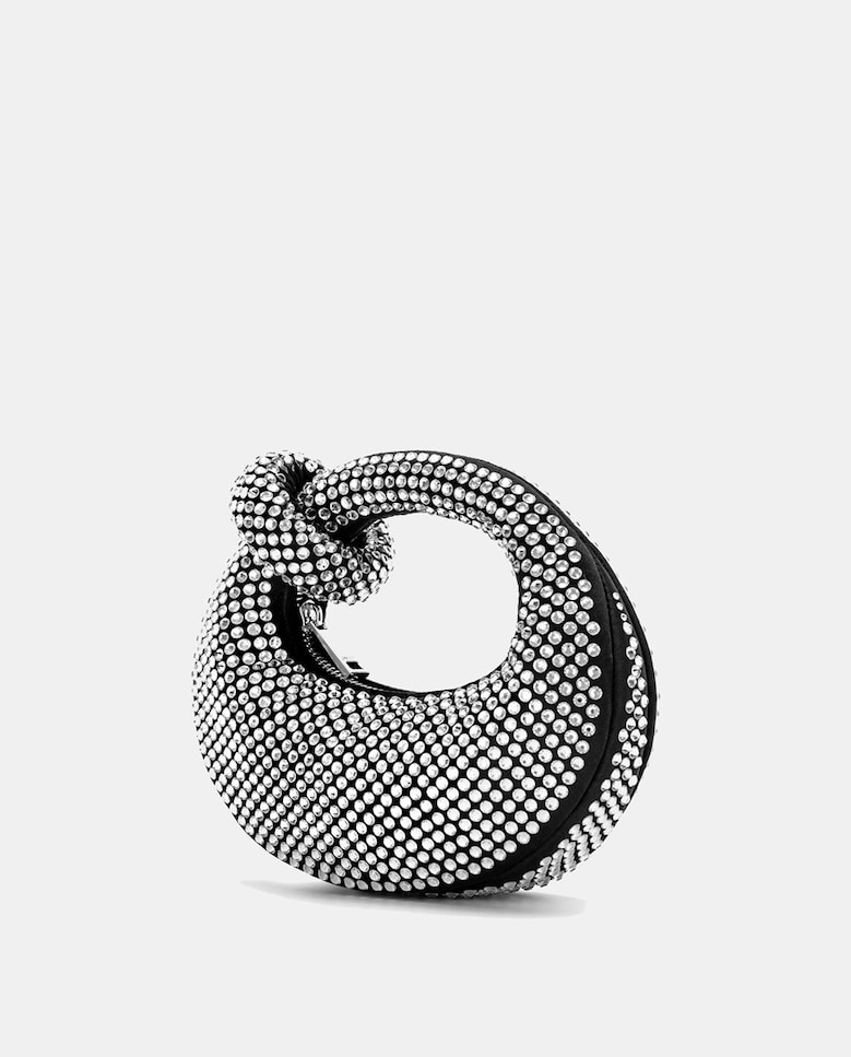 Mala de Mão Mini Abacus com Strass - Preto Preto-7