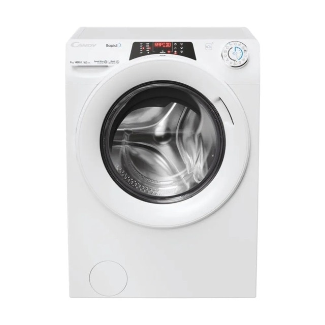 Imagem 0 de Máquina de Lavar Roupa Candy RO496DWM7/1-S RapidÓ Carga Frontal de 9 Kg e 1400 rpm - Branco