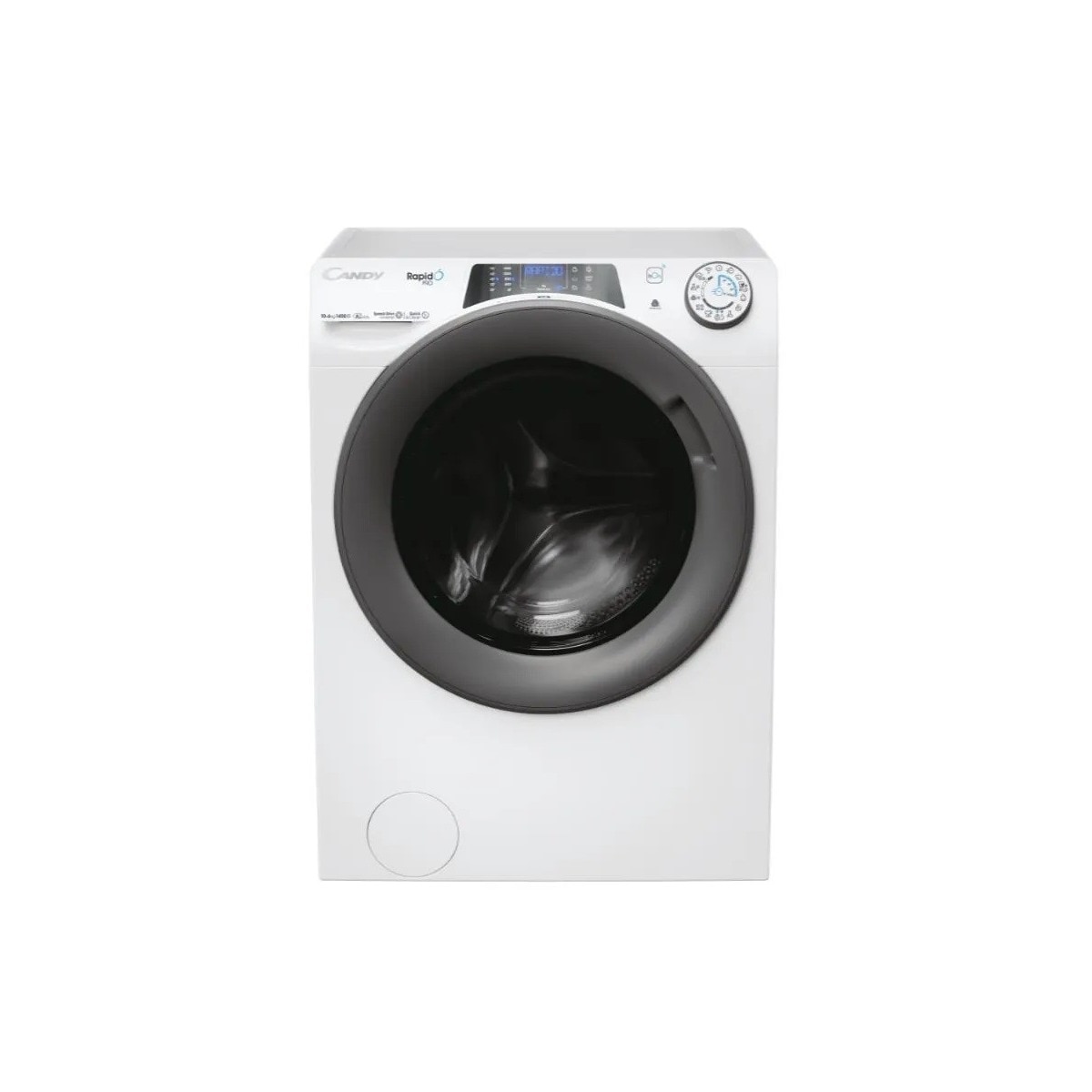 Máquina de Lavar e Secar Roupa Candy RPW 41066BWMR8-S Carga Frontal RapidÓ PRO de 10 Kg e 1400 rpm - Branco Branco-1